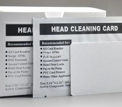 image of 100 Head Cleaning Card - IPA Saturated Cleaning Card