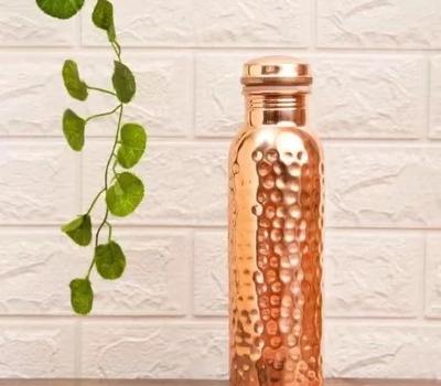image of Indian Hand Made Pure Copper Water Bottle