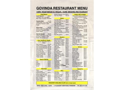 gallery image of Govinda Restaurant